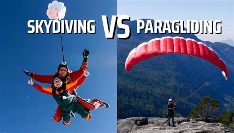 Skydiving Vs Paragliding Whats The Difference Action Sporter