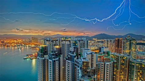 Hong Kong Lightning Bing Wallpaper Download
