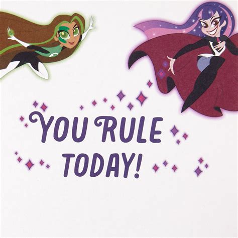 Dc Comics™ Dc Super Hero Girls™ You Rule Today Birthday Card Greeting