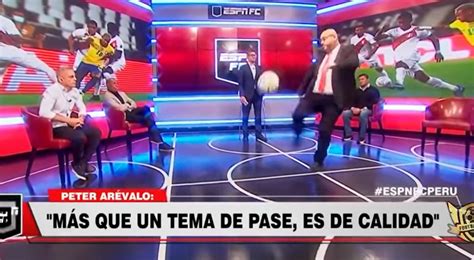 Peter Ar Valo Lanz Un Pelotazo En El Set De Espn Y Se Baj Una C Mara