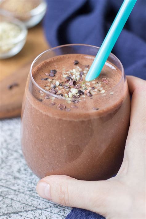 Chocolate Peanut Butter Smoothie Perfect Protein Rich Breakfast
