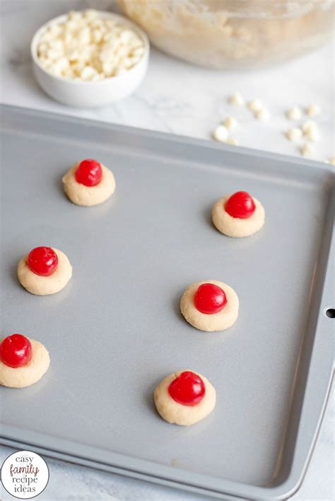 Cherry Thumbprint Cookie Recipe The Best Christmas Cherry Cookies