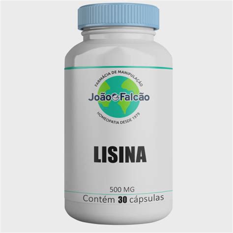 Lisina 500mg 30 Cápsulas No Shoptime