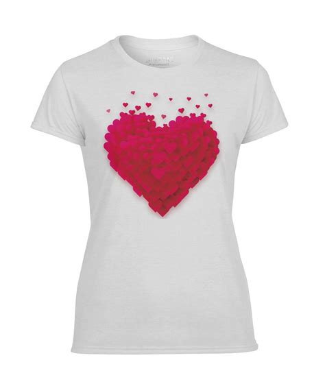 Heart Print Shirt Heart Print T Shirts For Women Printed Shirts