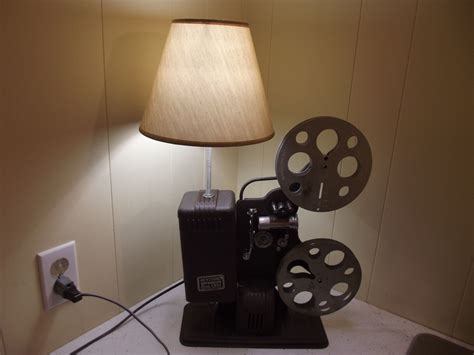 Repurposed Keystone 16mm Movie Projector Lamp Table Lamp Steampunk Midcentury Industrial And