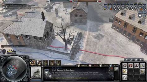 A quick guide to the recently expansion pack, how the map works, the company abilities, enemy. Company of Heroes 2 - Ardennes Assault Walkthrough Part 13 PC Max Settings - Bullingen. - YouTube