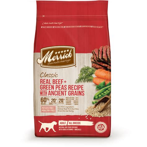Merrick Classic Real Beef Green Peas Ancient Grains Dry Dog Food 4