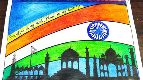 Republic Day Drawing Indian Heritage Drawing Incredible India