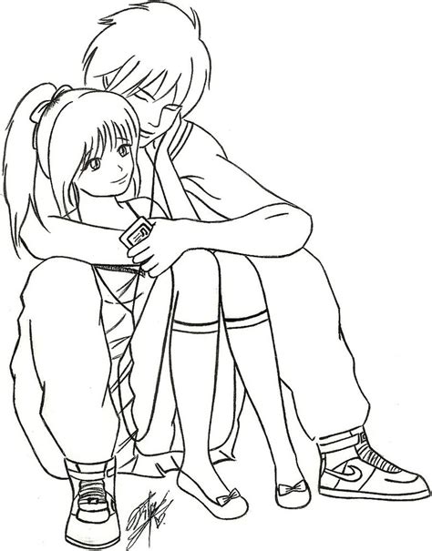 Emo Couples Drawing At Getdrawings Free Download