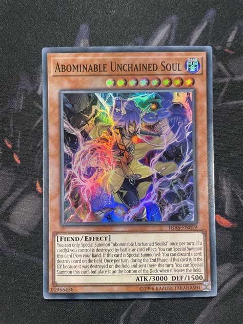 Abominable Unchained Soul Igas En Super Rare Nm Yugioh Ebay