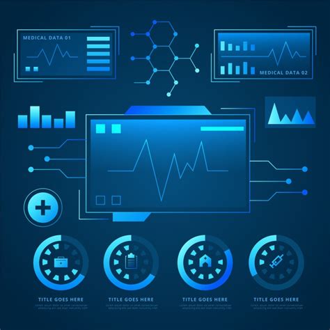 Free Futuristic Technology Medical Infographic Free Vector Nohatcc