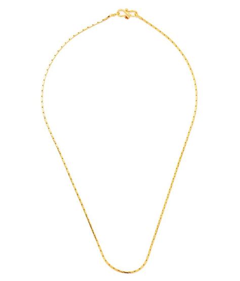 Buy gold chains for women online at lowest prices on flipkart. Gold plated Thin scale design Gold plated chain - 18inch ...