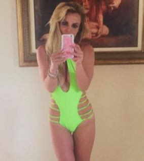 Britney Spears Showcases Killer Body In Cutout Neon Swimsuit See The Pics