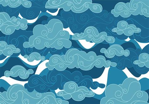 Chinese Clouds Vector Vector Art Design Cloud Illustration Cloud Art