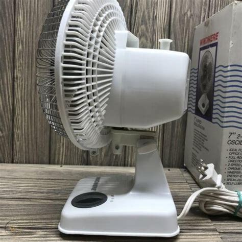 Vintage Windmere Inch Table Fan Speed Oscillating White With Box Df