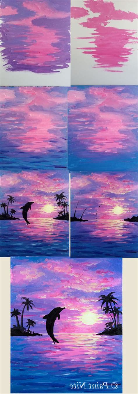 Acrylic Canvas Painting For Kids Step By Step Best 25+ Easy Acrylic