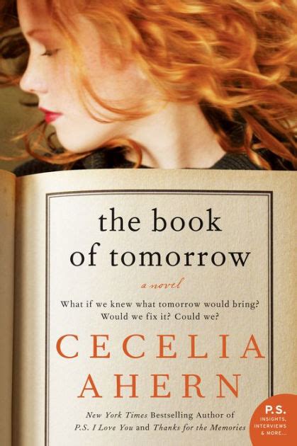 The Book Of Tomorrow By Cecelia Ahern Paperback Barnes And Noble®