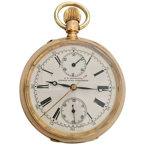 18 karat thos russel and son pocket watch for sale at 1stdibs