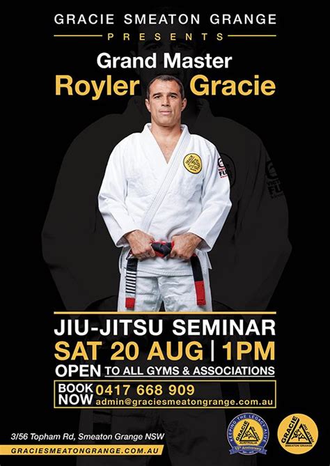 Master Royler Gracie Seminar Gracie Jiu Jitsu Smeaton Grange