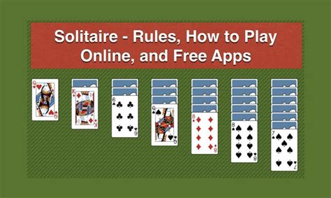 Spider solitaire online allows you to play the classic card game on the go. Solitaire - Rules, How to Play Online and Free Apps