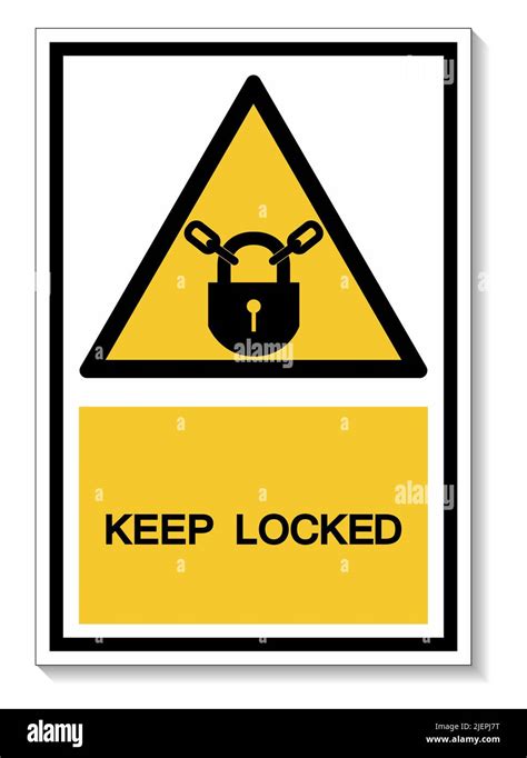 Keep Locked Symbol Sign Isolate On White Backgroundvector Illustration