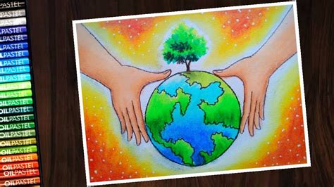 How can we save earth? How to draw save environment save tree ( world Environment ...