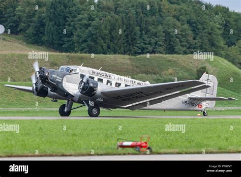 Junkers Ju 52 Hb Hoy German Trimotor Transport Aircraft Operated By Ju