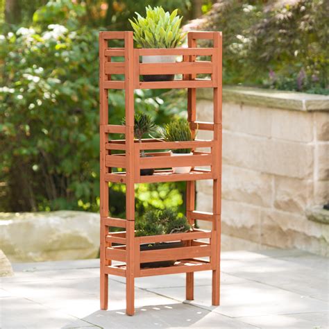 Leisure Season Ltd Wooden Stacking Plant Stand