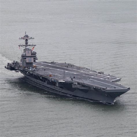 Uss Ford Uss Gerald R Ford Naval Station Norfolk Aircraft Carrier