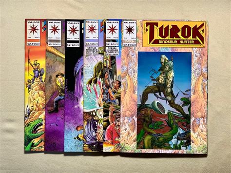 Set Of 6 Comics Valiant Comics Turok Dinosaur Hunter 1993 Hobbies
