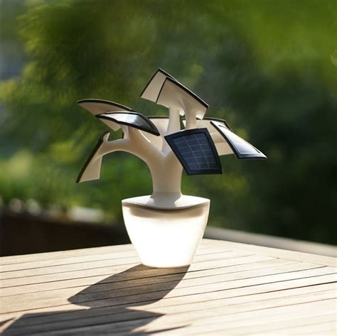 Mini Solar Led Tree Charger For Mobile Phones Ledinside