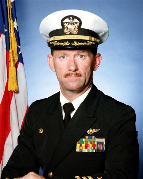 Portrait Us Navy Usn Commander Cdr Joel M Edmonson Covered