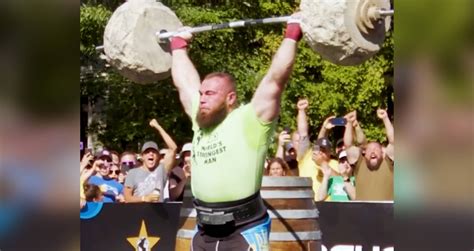 2022 Worlds Strongest Man Oleksii Novikov Breaks Flintstone Barbell