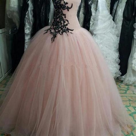 Real Photo Princess Ball Gown Pink Prom Dress Party Dresses