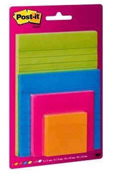 Post It Super Sticky Notes Assorted Colours 2 Lined 2 Standard