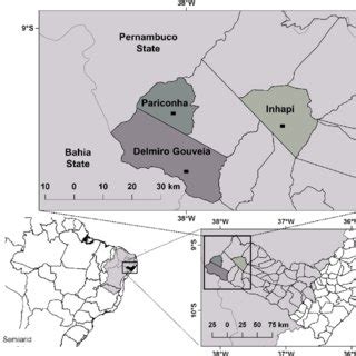 Location Of The Study Area In The State Of Alagoas Brazil The Points Download Scientific