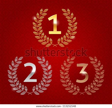 Vector Illustration 1st 2nd 3rd Awards Stock Vector Royalty Free