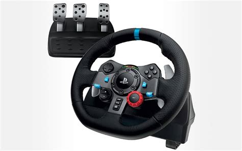 The Logitech G29 Driving Force Steering Wheel Pedal Set Is At A