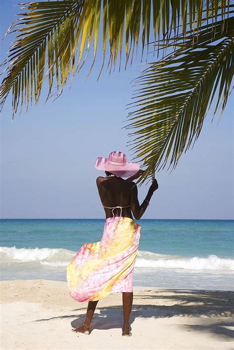 Caribbean Jamaican Women Tropical Beach Jamaica