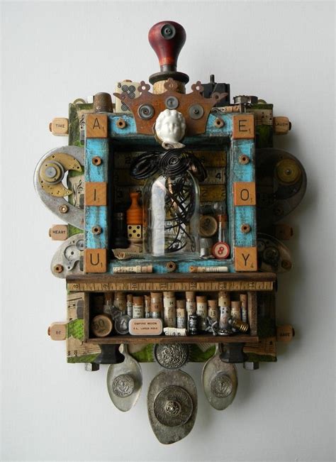 683 Best Art Found Object Assemblage Images On Pinterest Assemblage