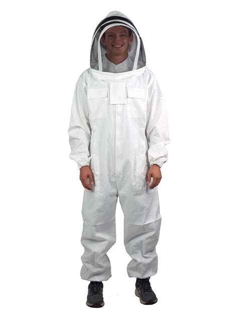 Bee Proof Suits Alize Professional Bee Keepers Suit With Astronaut Hood White Large Protective