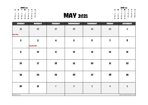 Excel Calendar 2021 Australia Calendar Template Printable