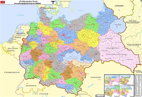 Image Map Of The Greater German Reichpng Alternative History
