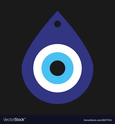 Greek Evil Eye Symbol Protection Royalty Free Vector Image