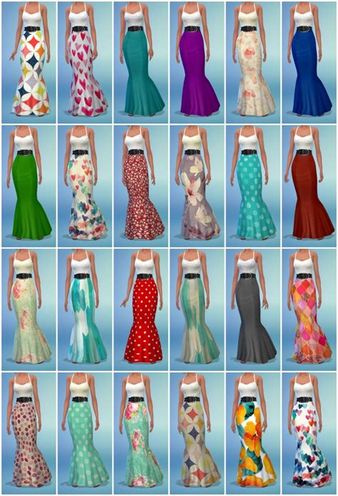 42 Dress Recolors At The Simsperience Sims 4 Updates