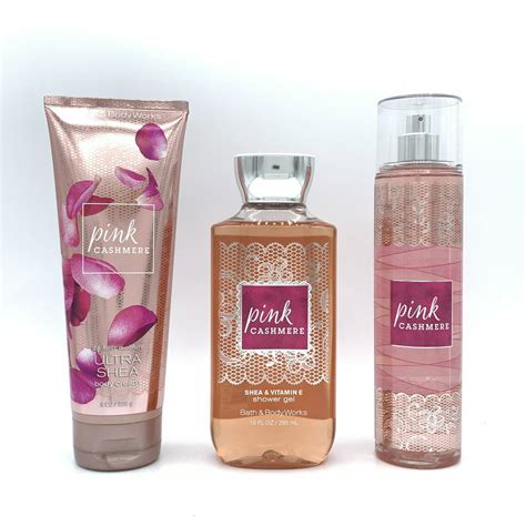 Bath And Body Works Pink Cashmere Body Cream Shower Gel And Fine