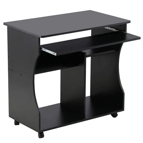 Buy Yaheetech Movable Computer Desk With Sliding Keyboard Tray And