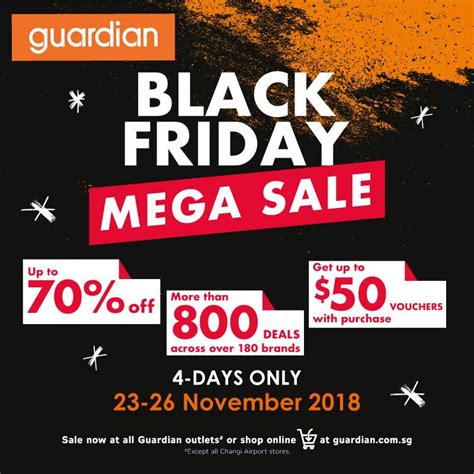 What Stores Are Having Black Friday Sales Now - Guardian up to 70% off Black Friday Mega Sale now on till 26 November 2018