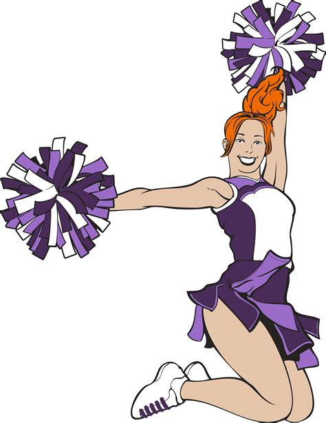 Cheerleading Cartoon Pom Pom Clip Art Cheerleader Png