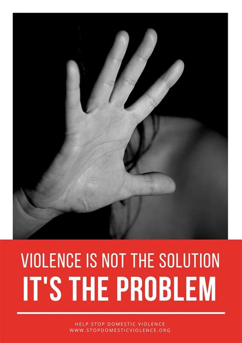 Free Custom Printable Domestic Violence Poster Templates Canva